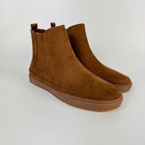 Nine West Women Brown Suede Chelsea Boots
